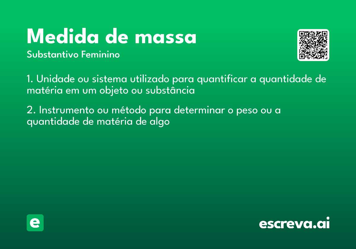 medida de massa