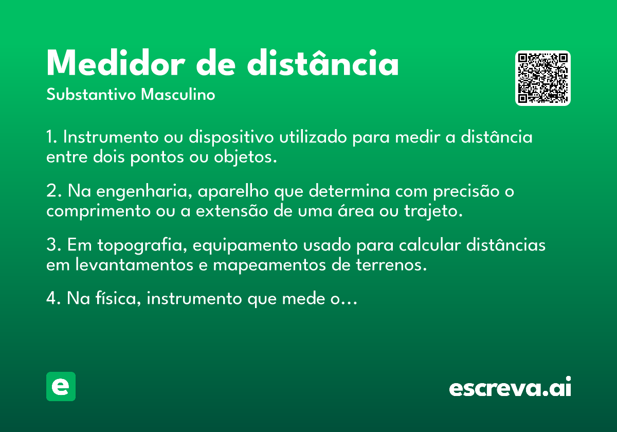 medidor de distância