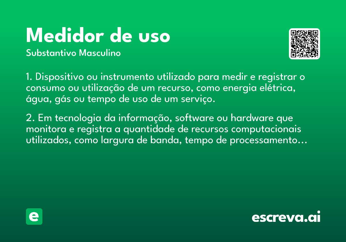 medidor de uso