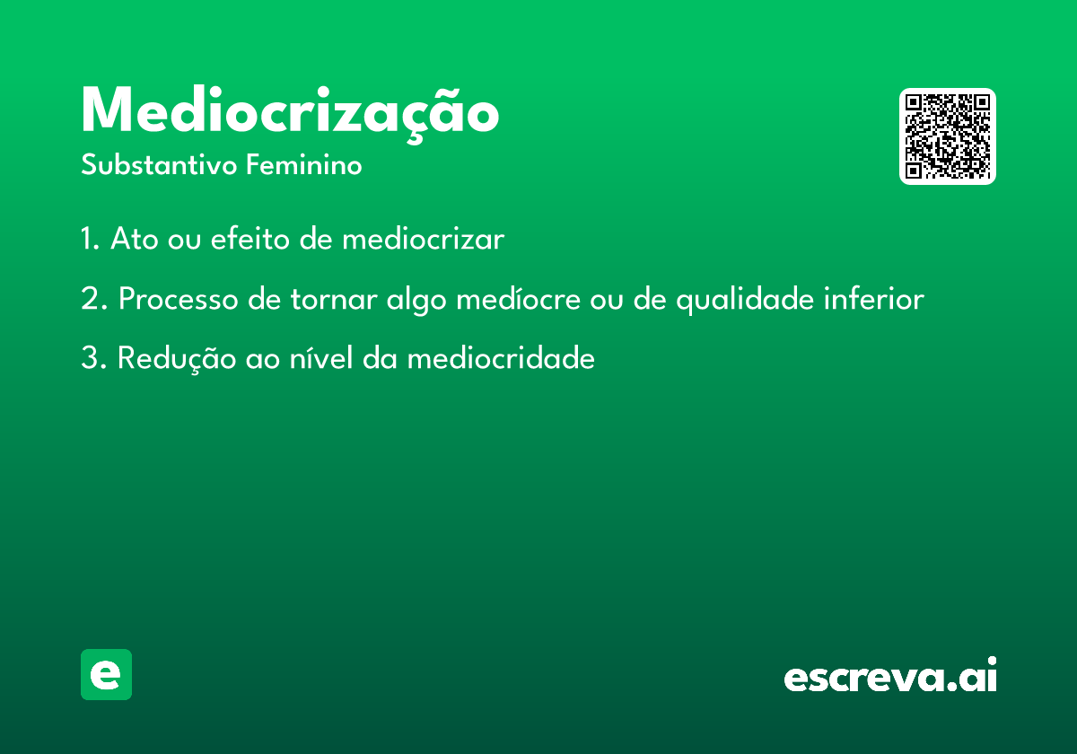 mediocrização