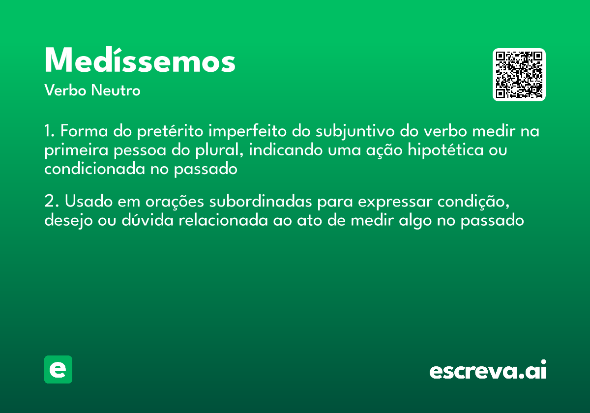 medíssemos