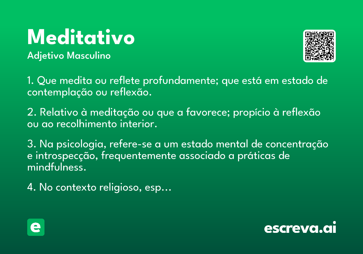 meditativo