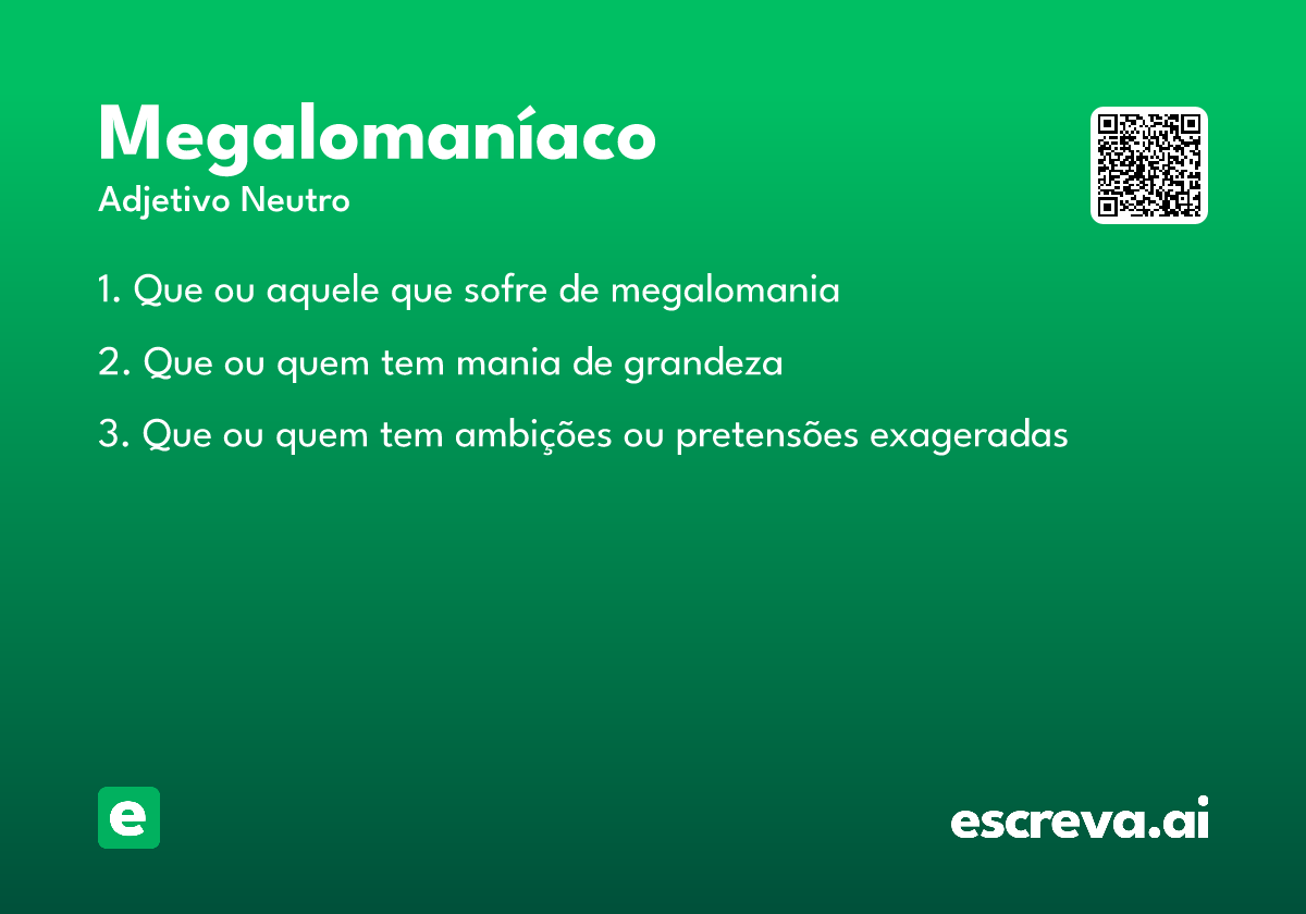 megalomaníaco