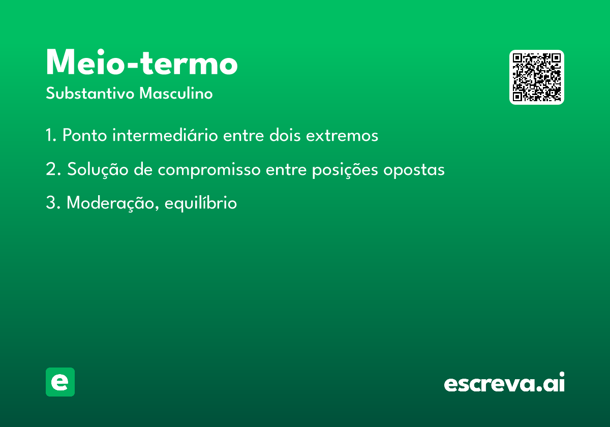 meio-termo