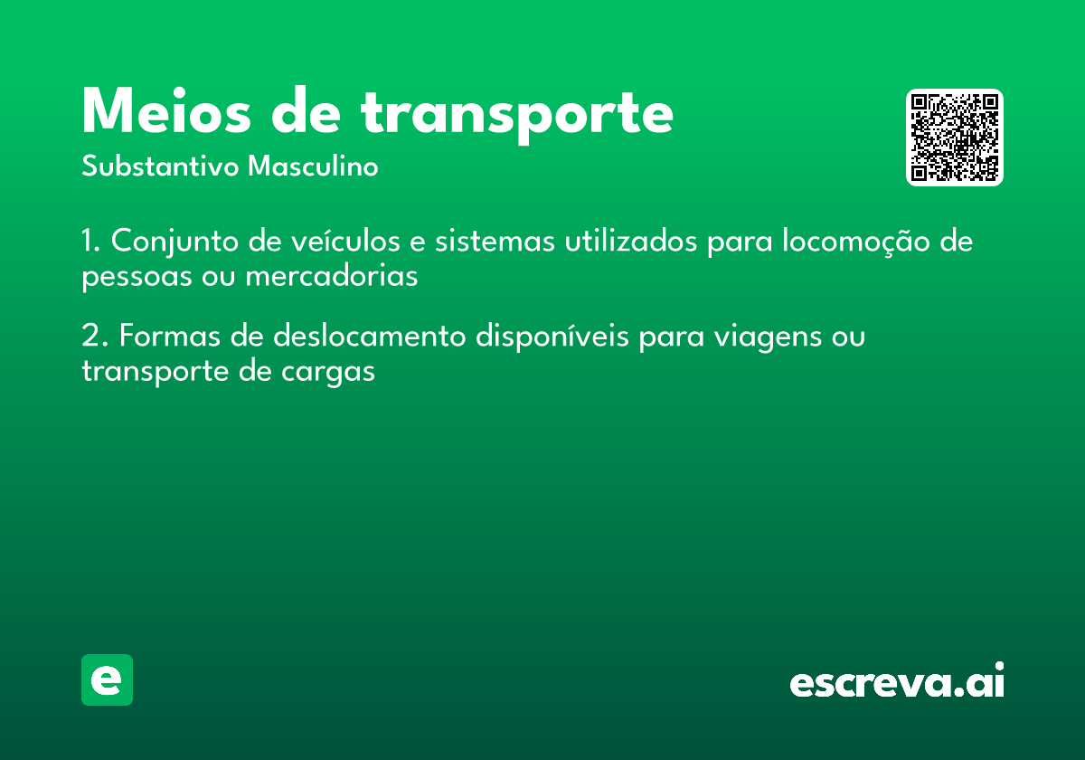meios de transporte