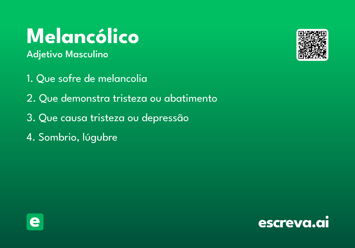 melancólico