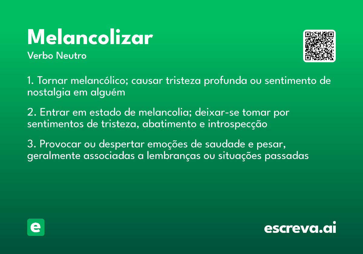 melancolizar
