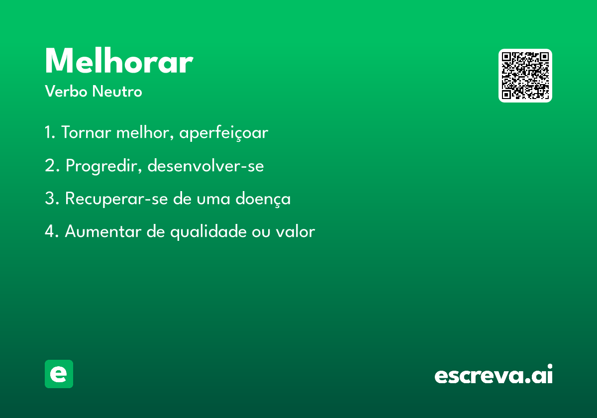 melhorar