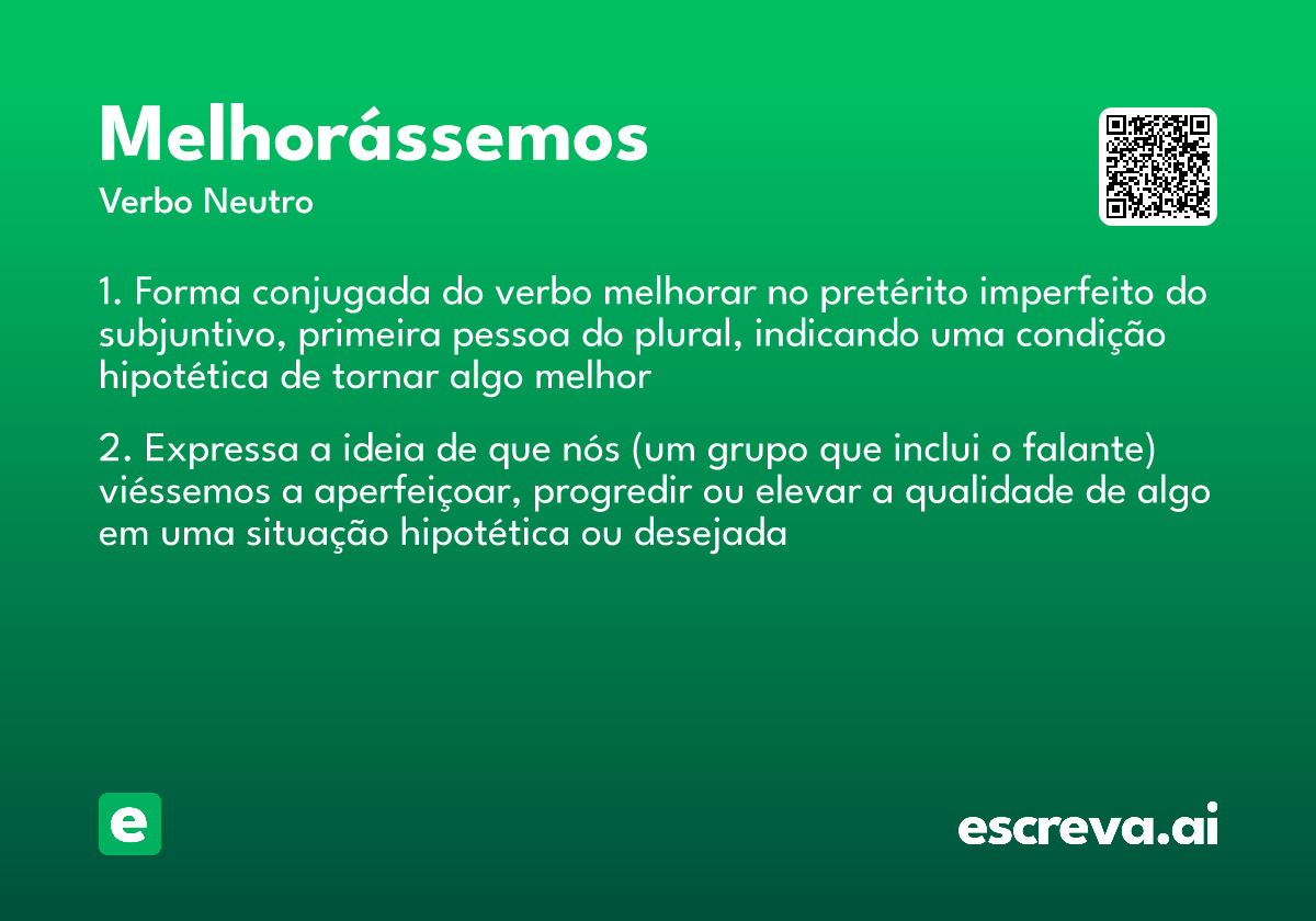 melhorássemos
