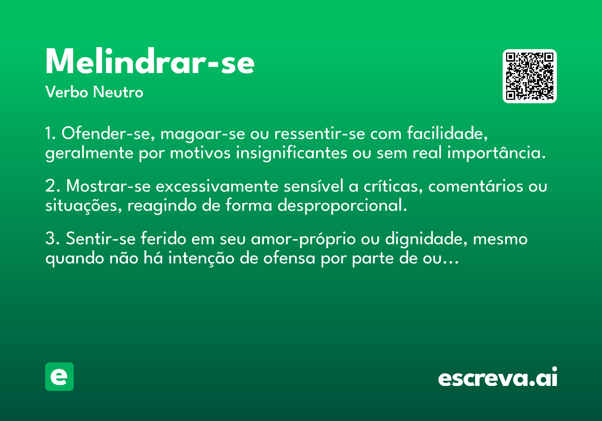 melindrar-se