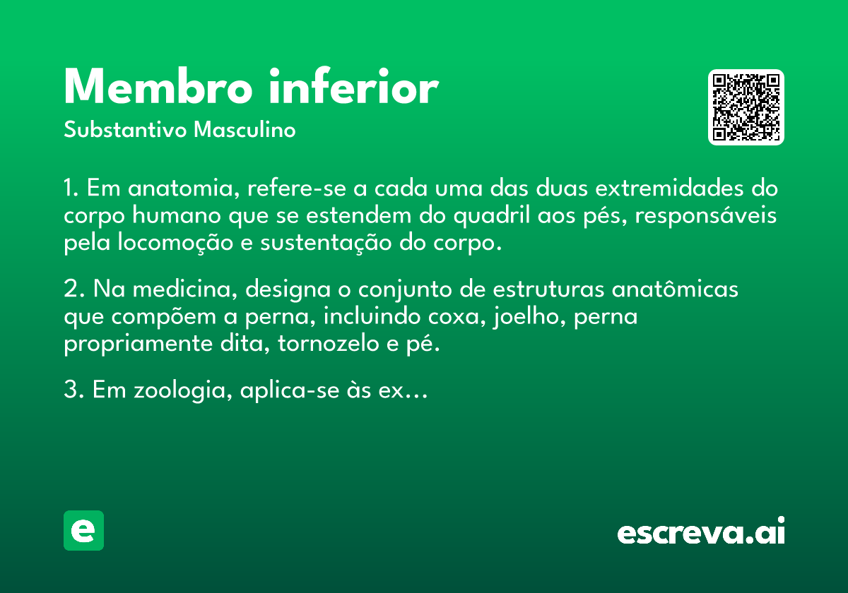 membro inferior
