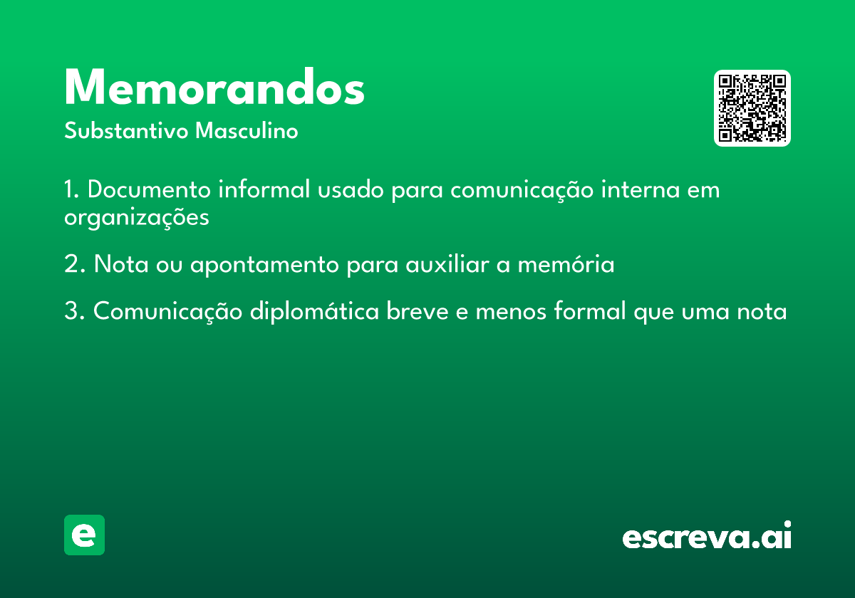 memorandos