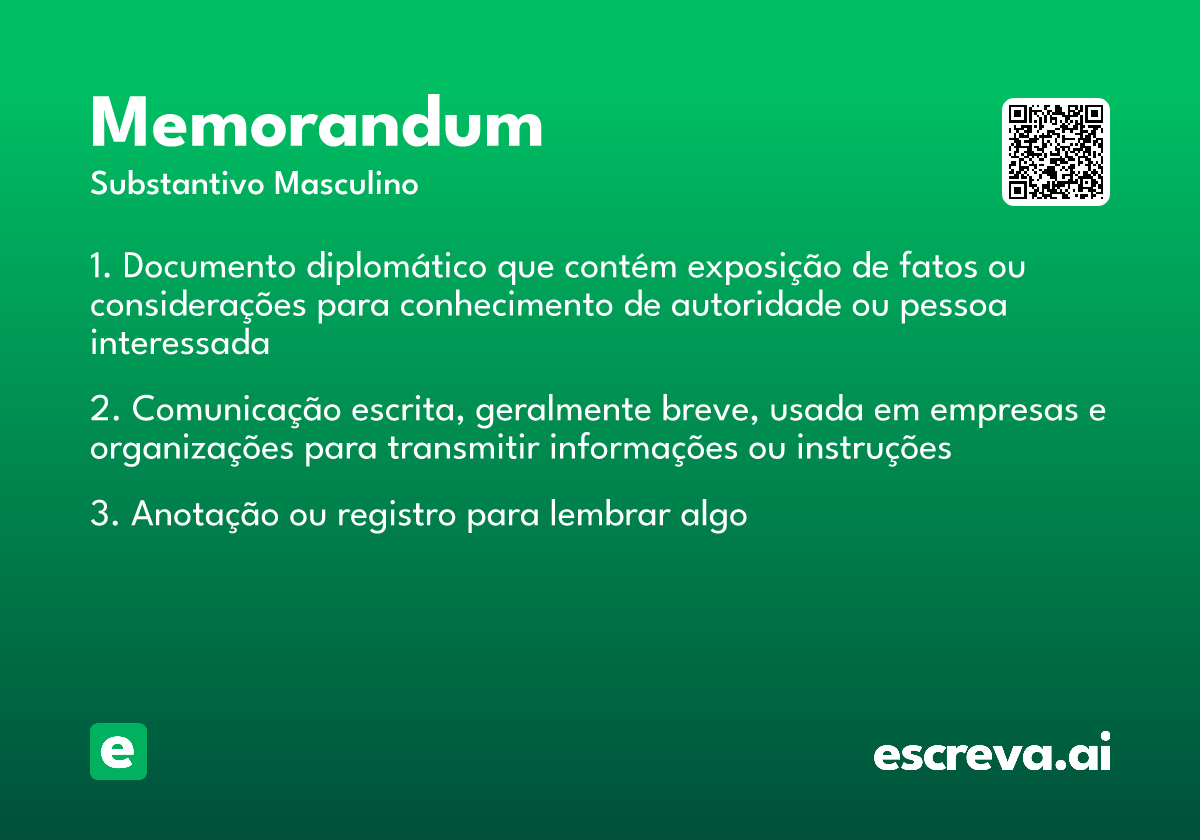 memorandum