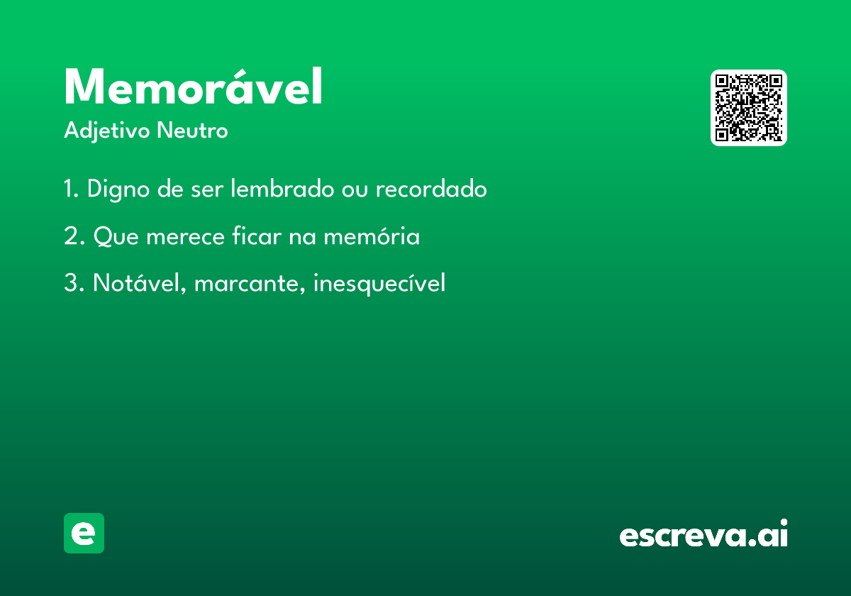 memorável