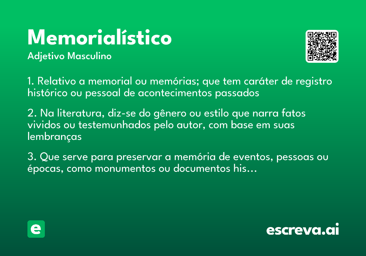 memorialístico