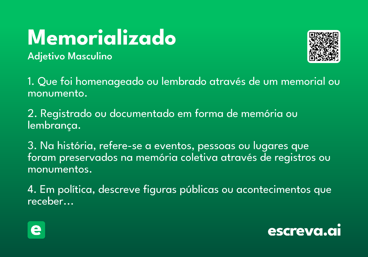 memorializado