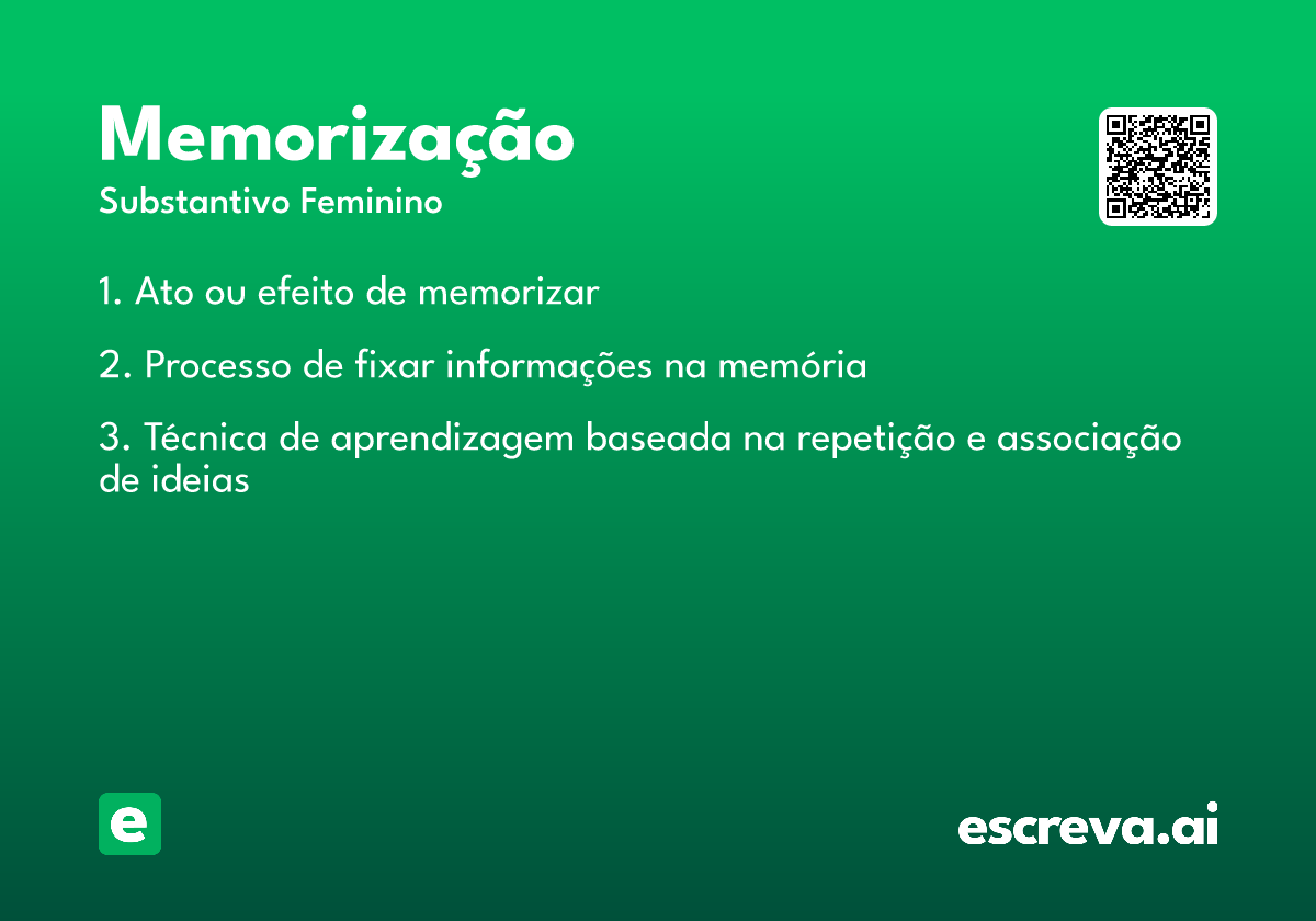 memorização