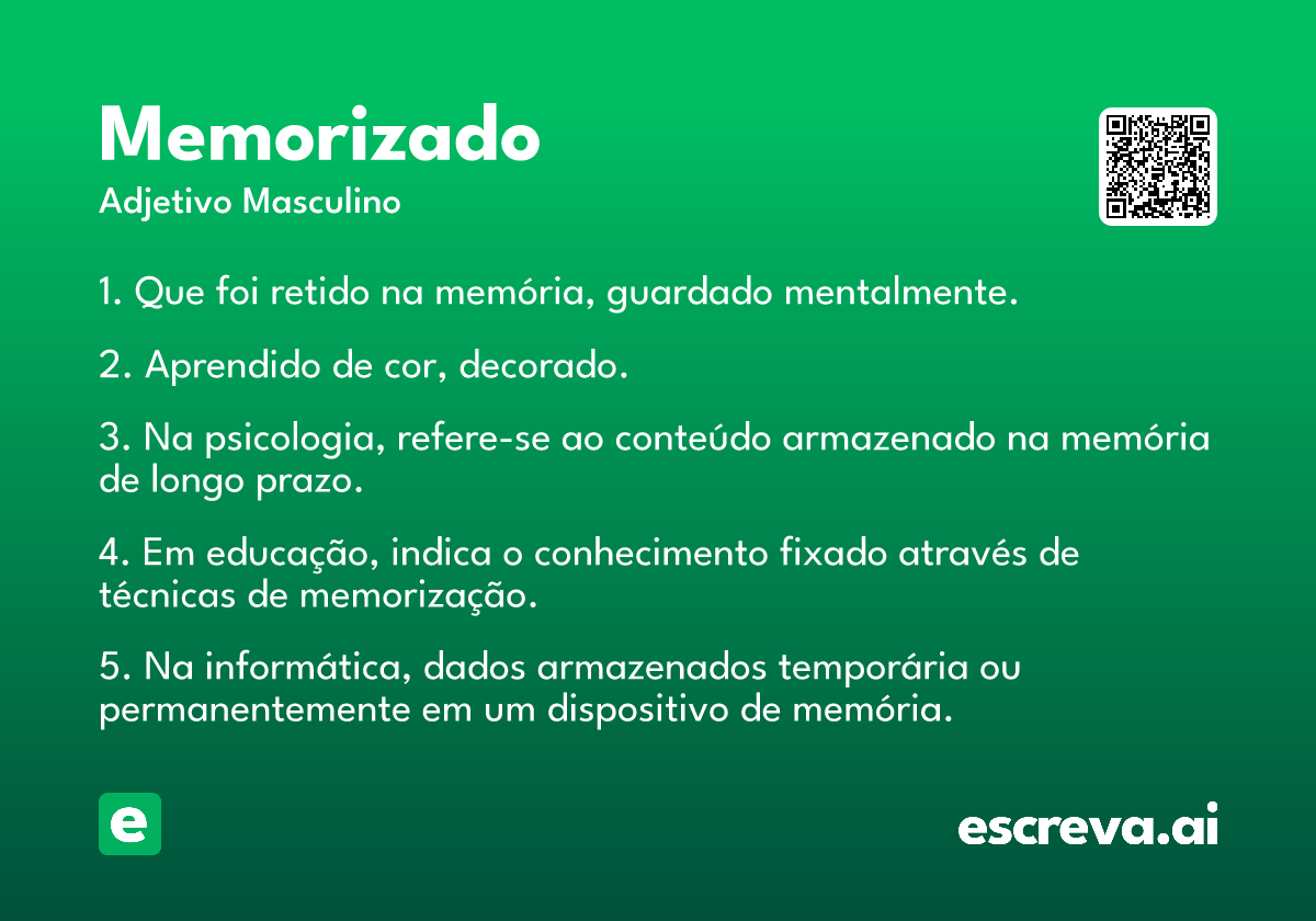 memorizado