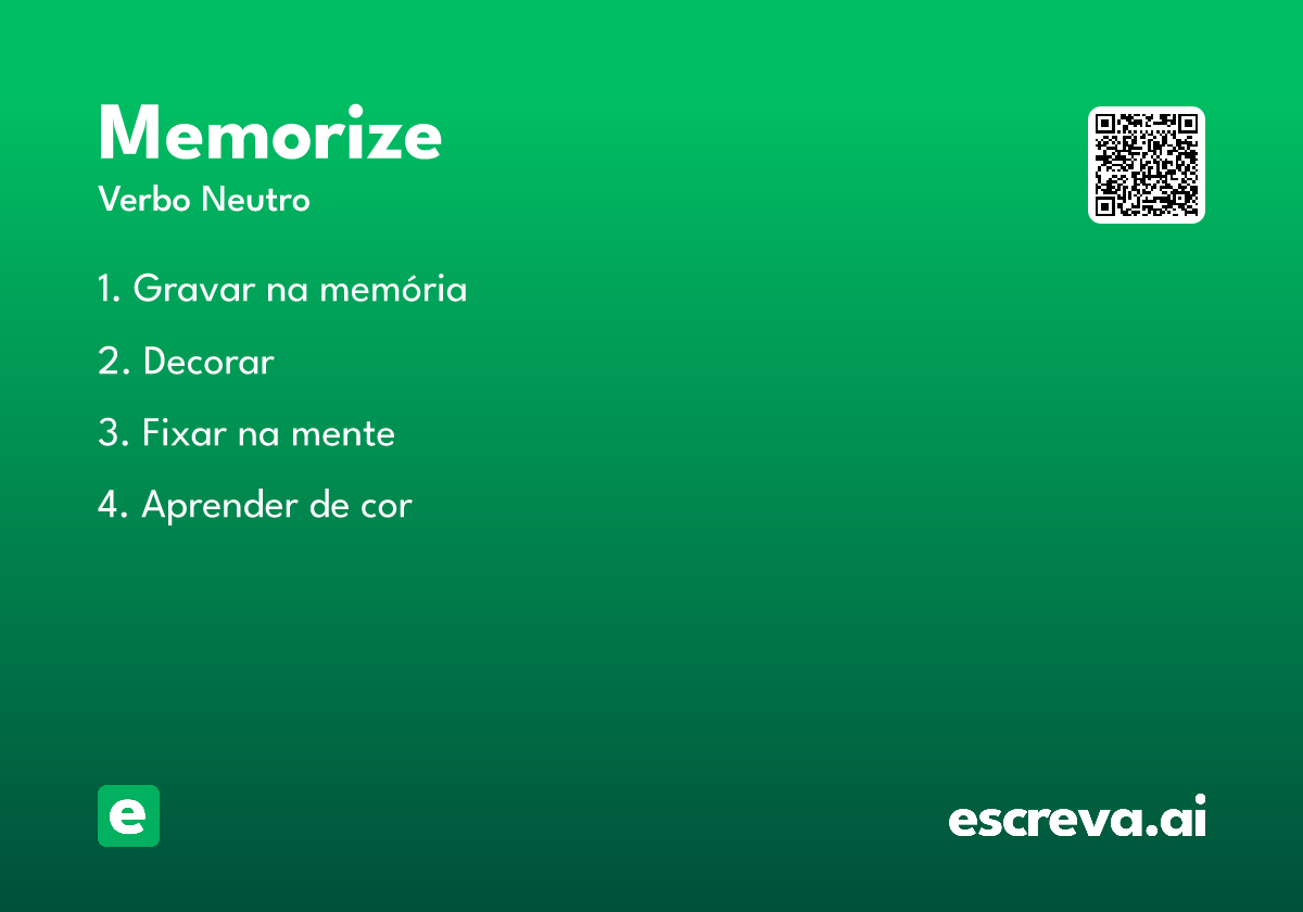 memorize