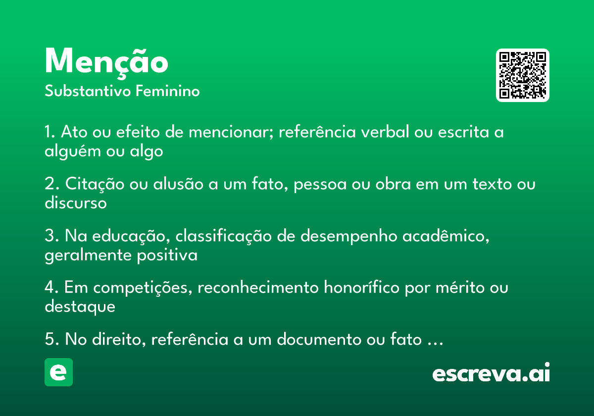 menção