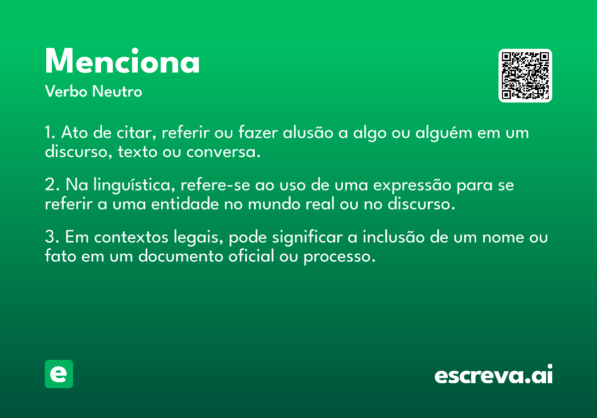 menciona