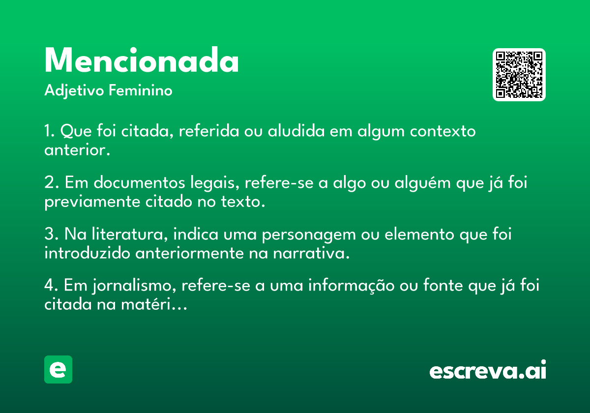 mencionada