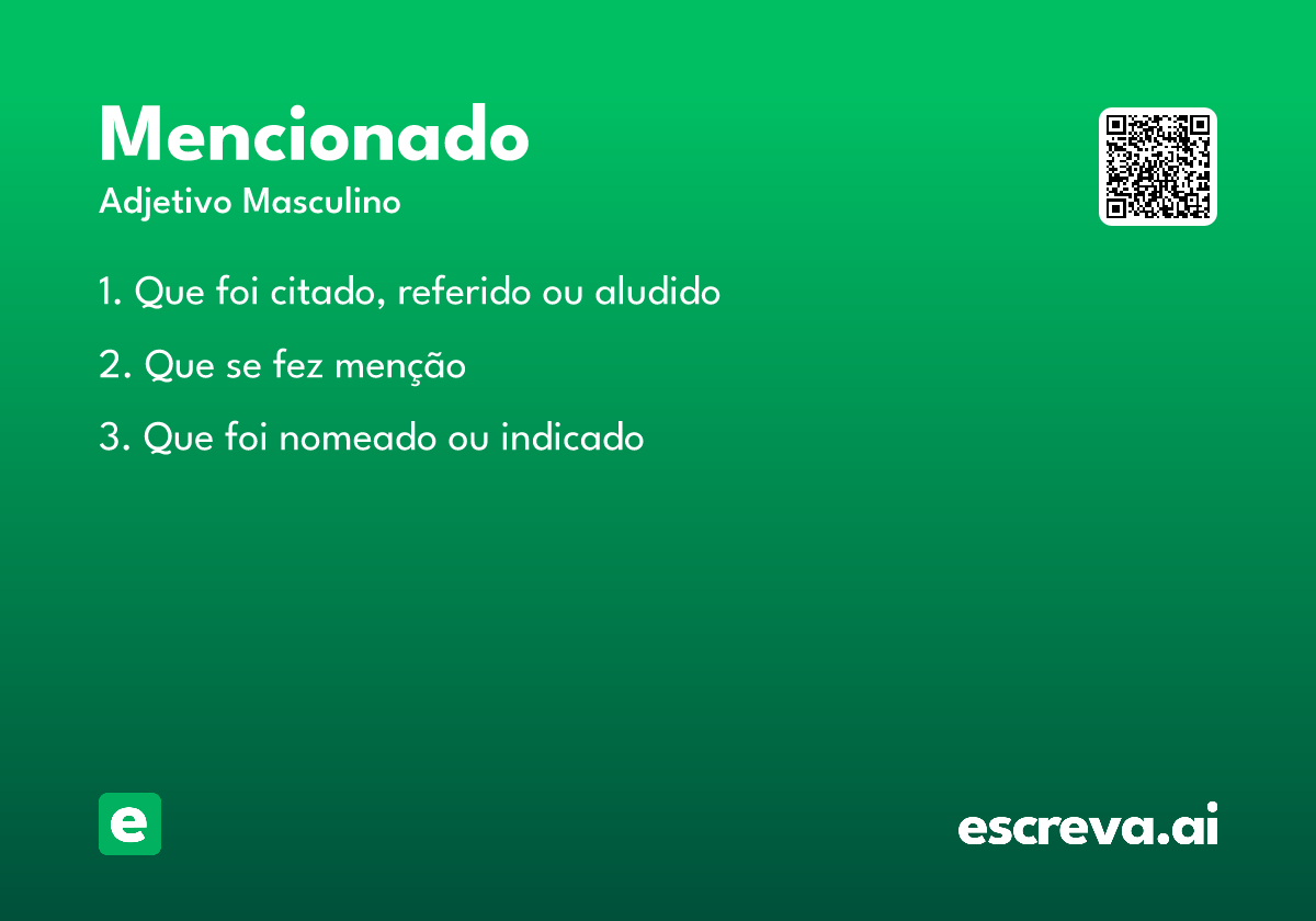 mencionado