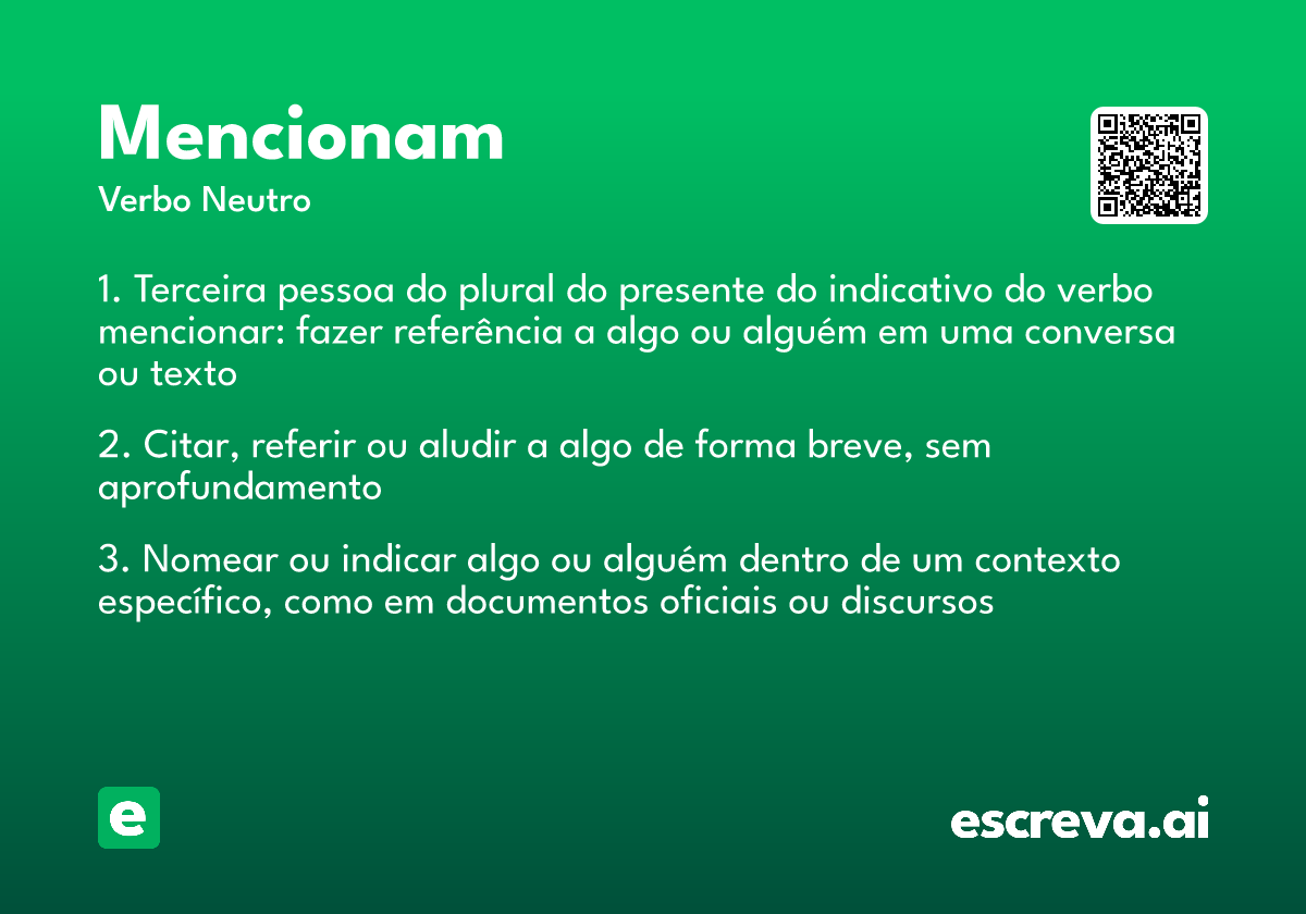 mencionam