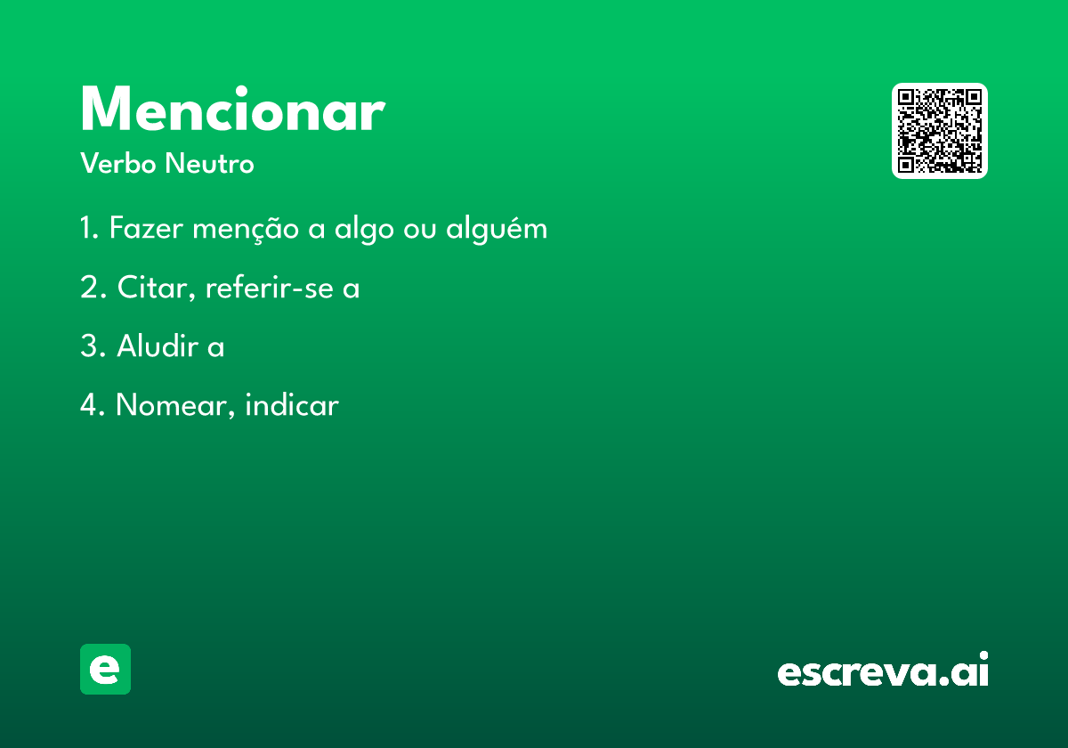 mencionar