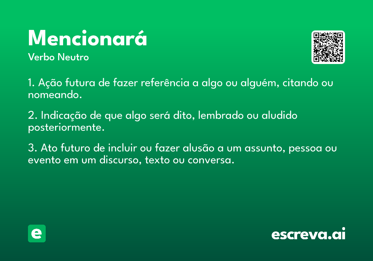 mencionará