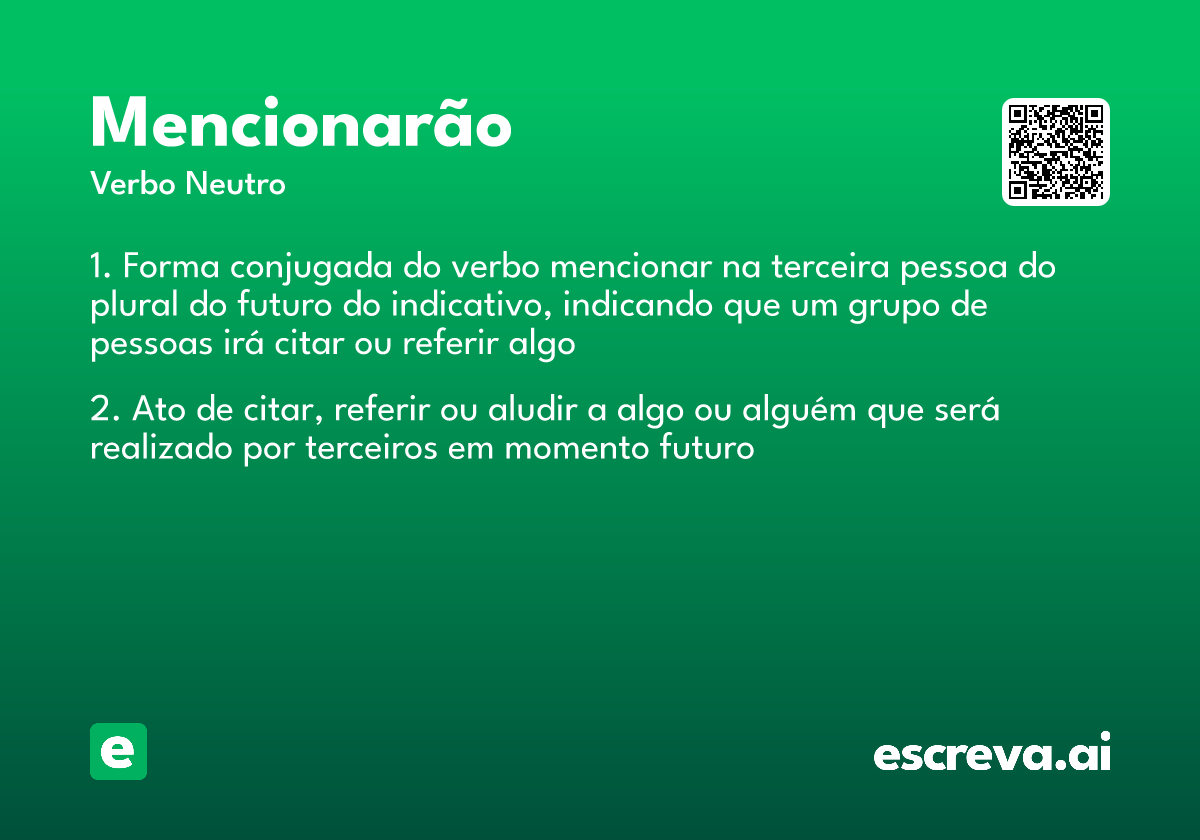 mencionarão