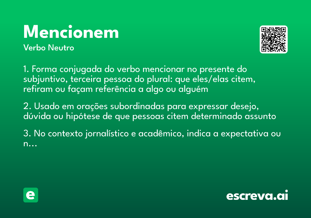 mencionem