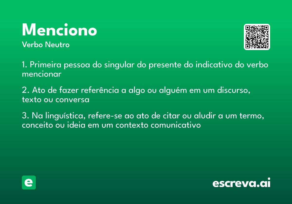 menciono