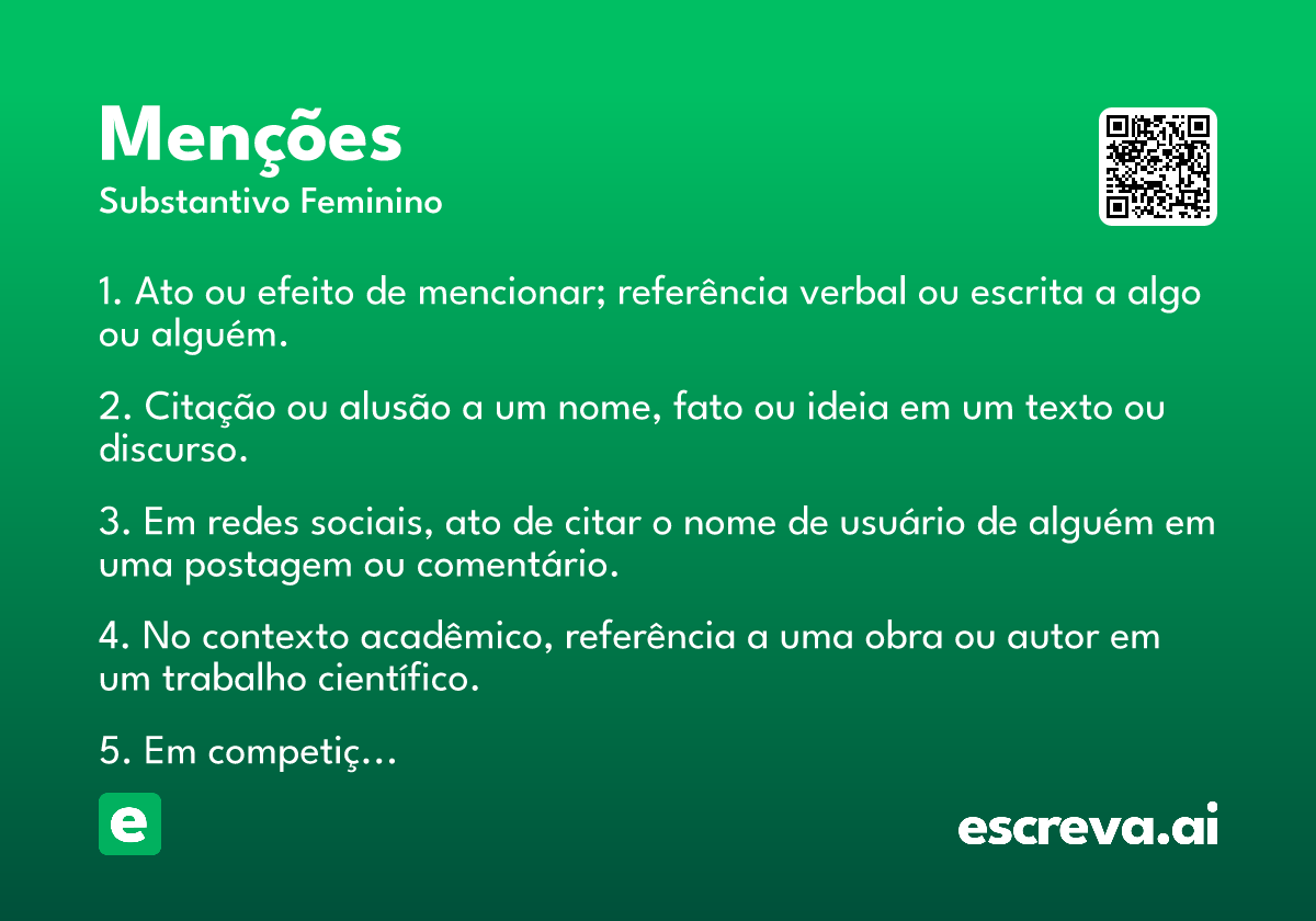 menções