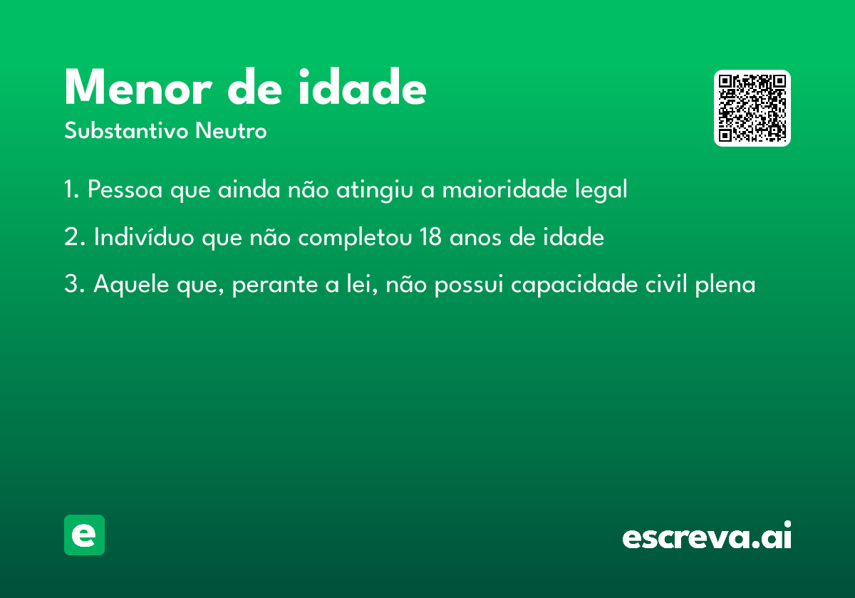 menor de idade