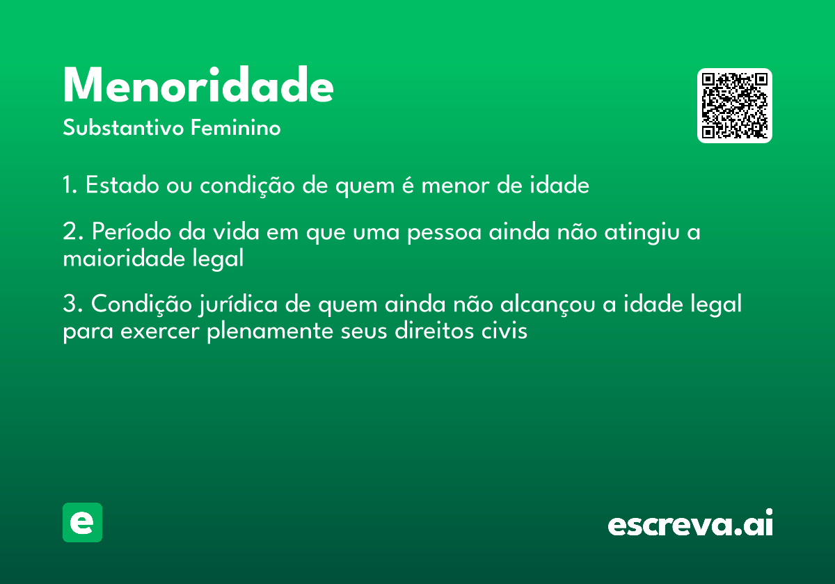 menoridade