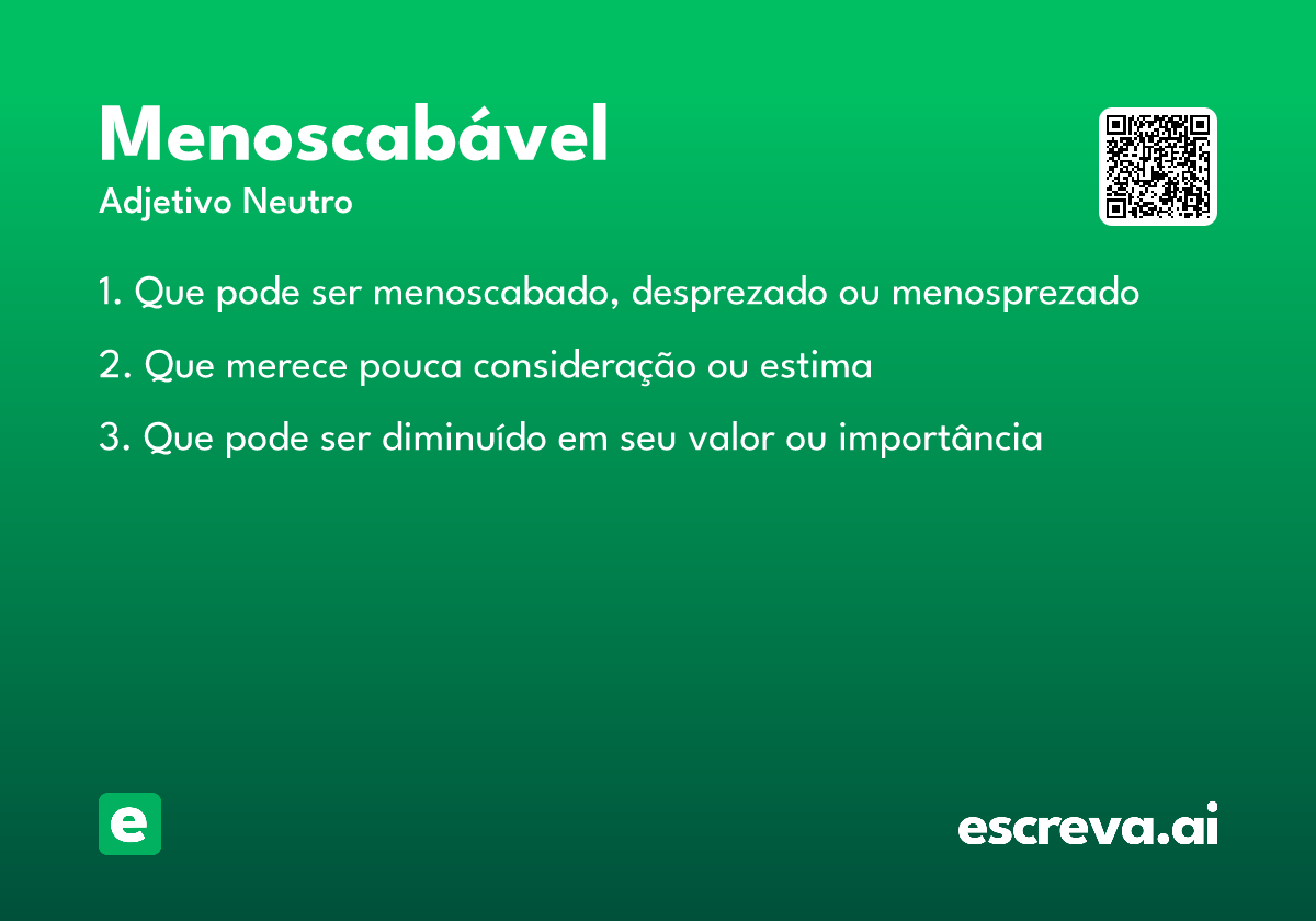 menoscabável