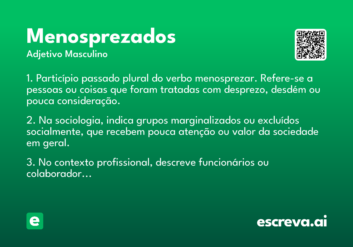 menosprezados