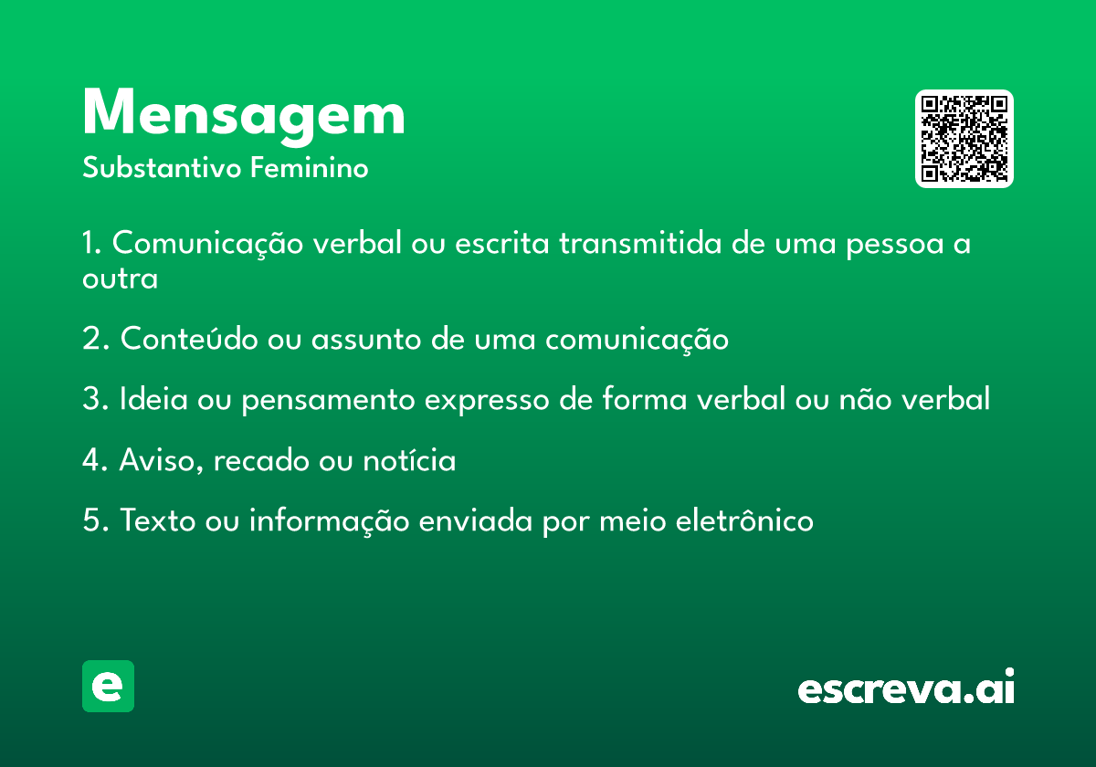 mensagem
