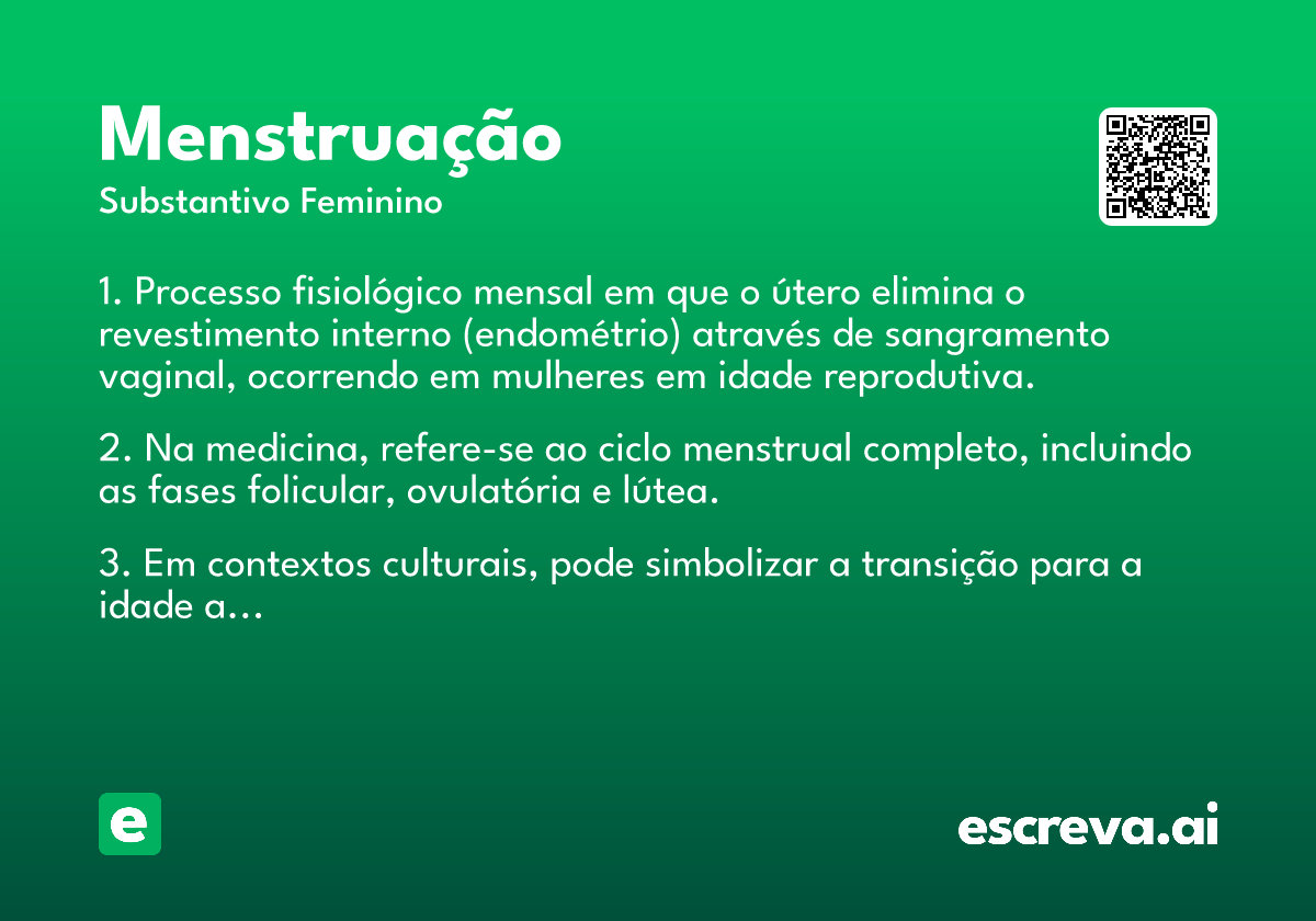 menstruação