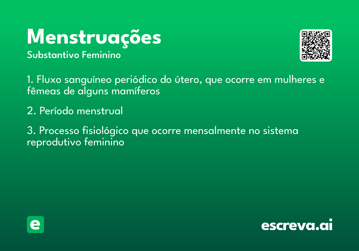 menstruações