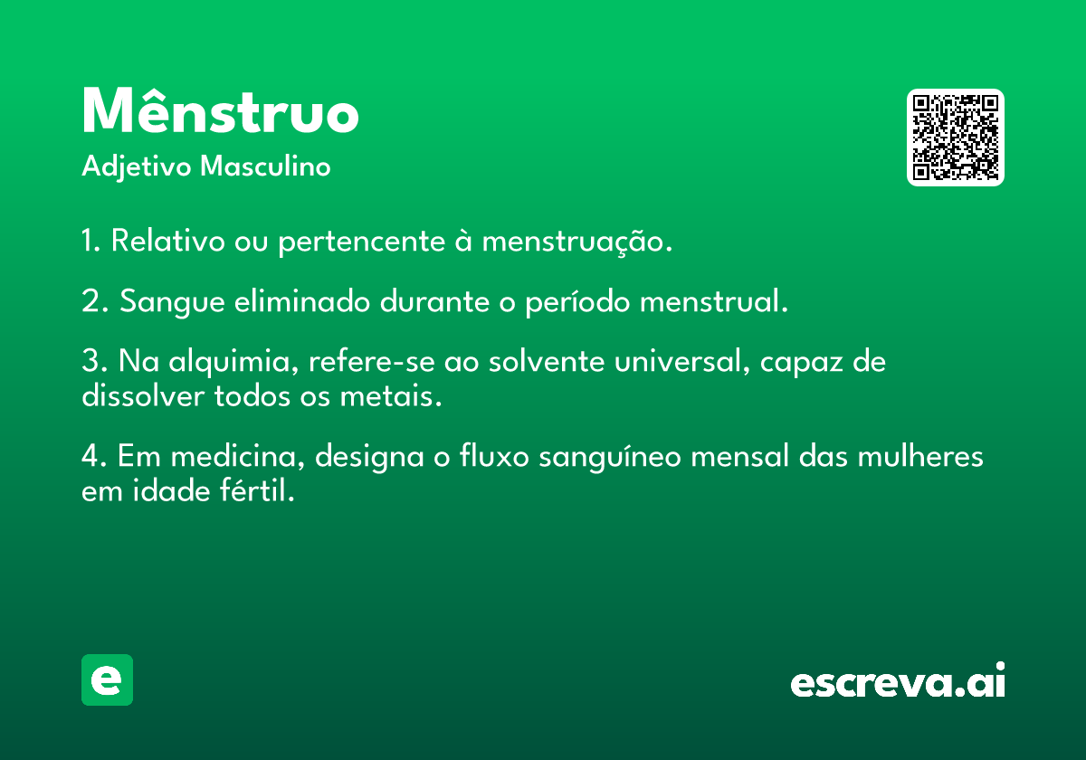 mênstruo
