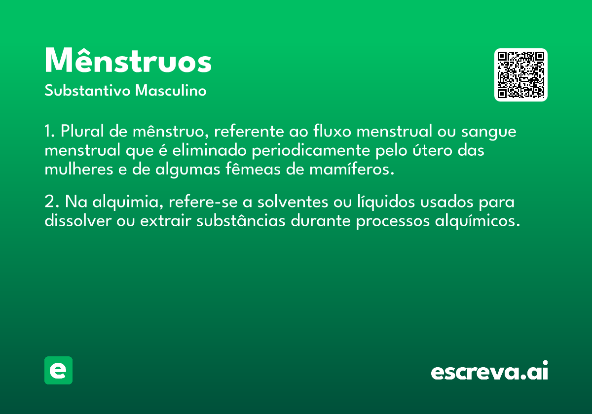 mênstruos