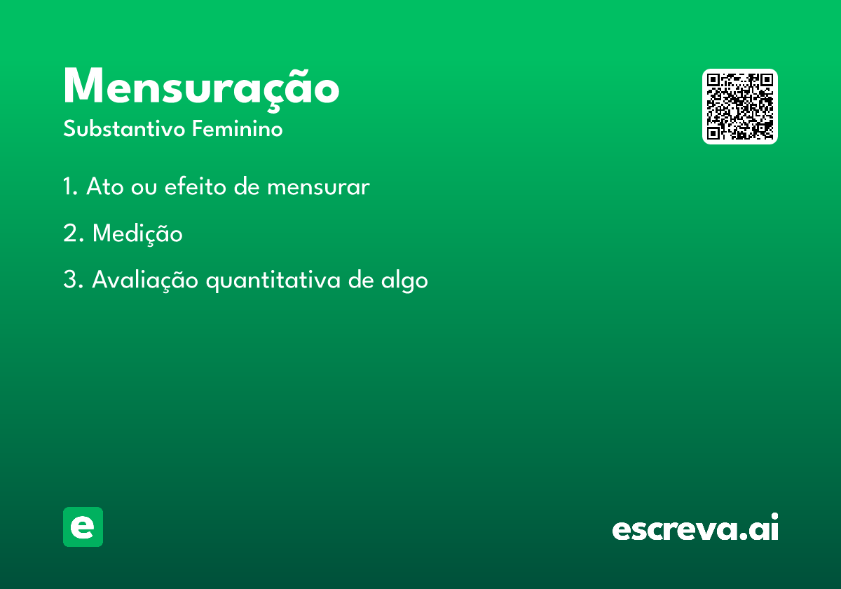 mensuração