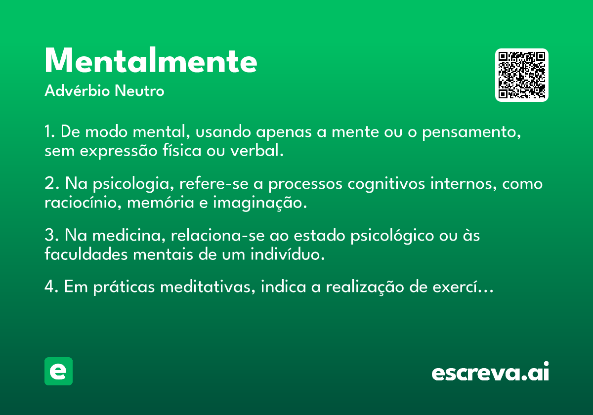mentalmente
