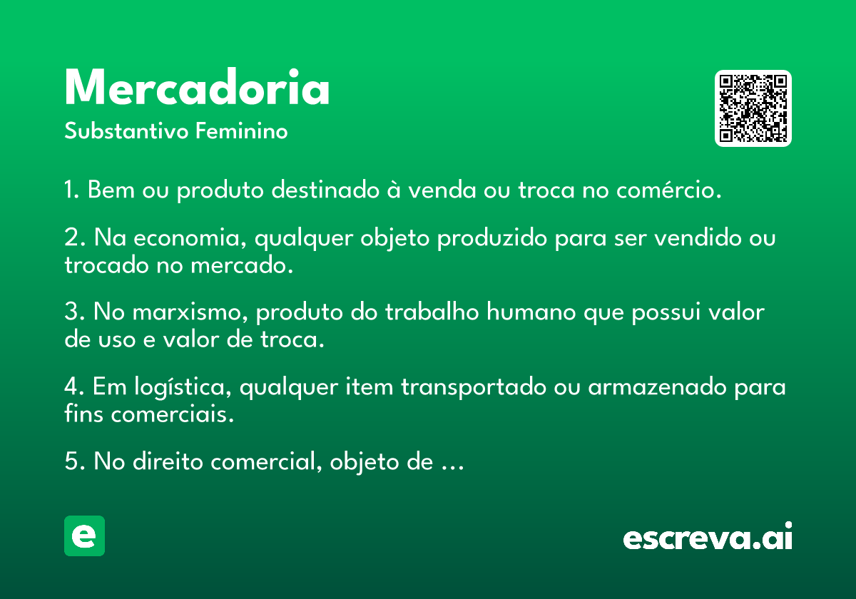 mercadoria