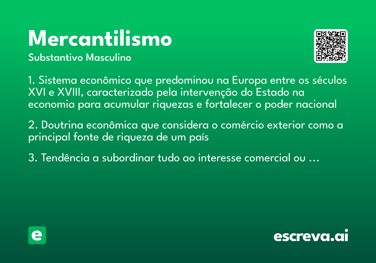 mercantilismo
