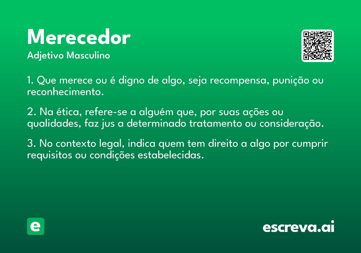 merecedor
