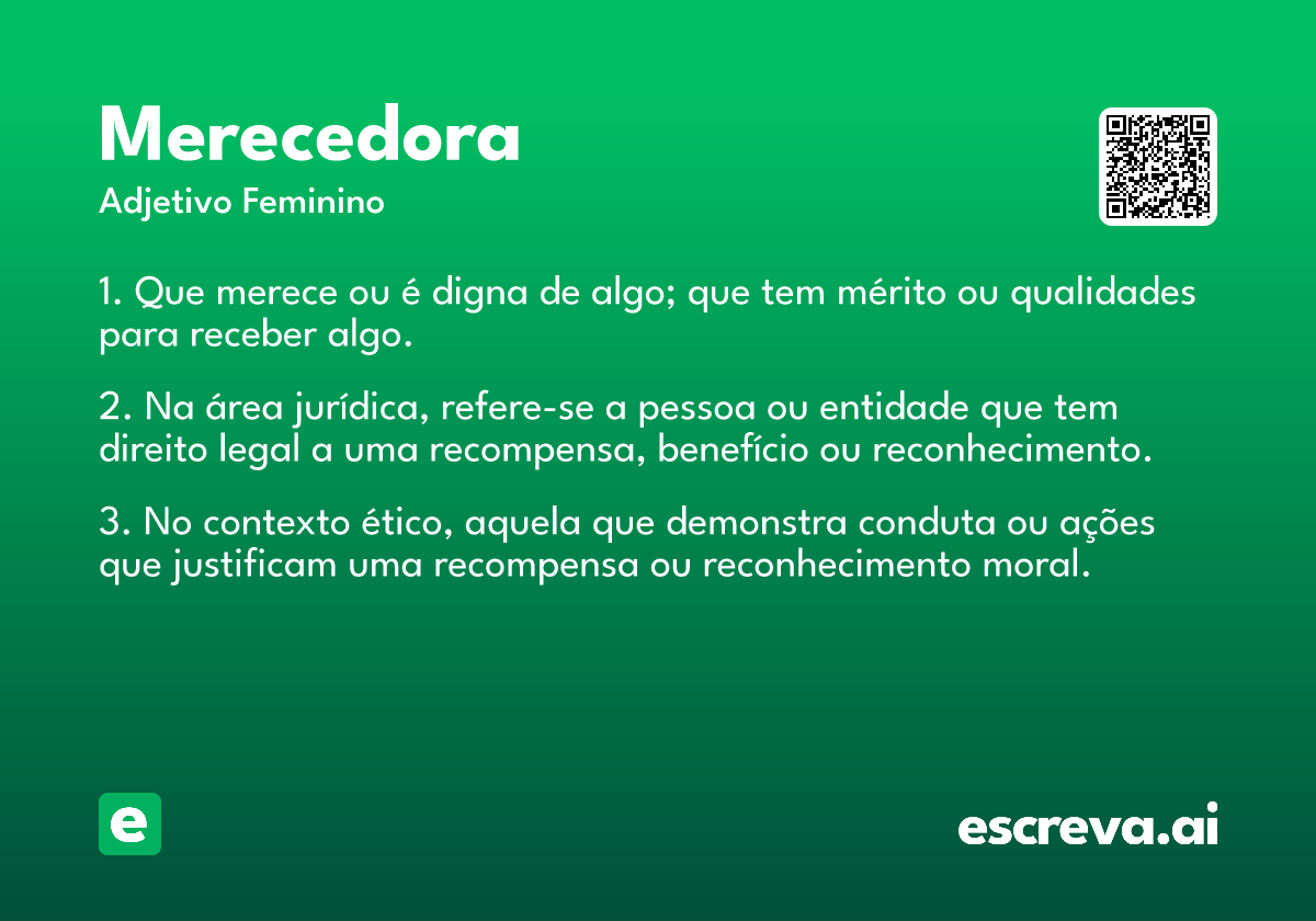 merecedora