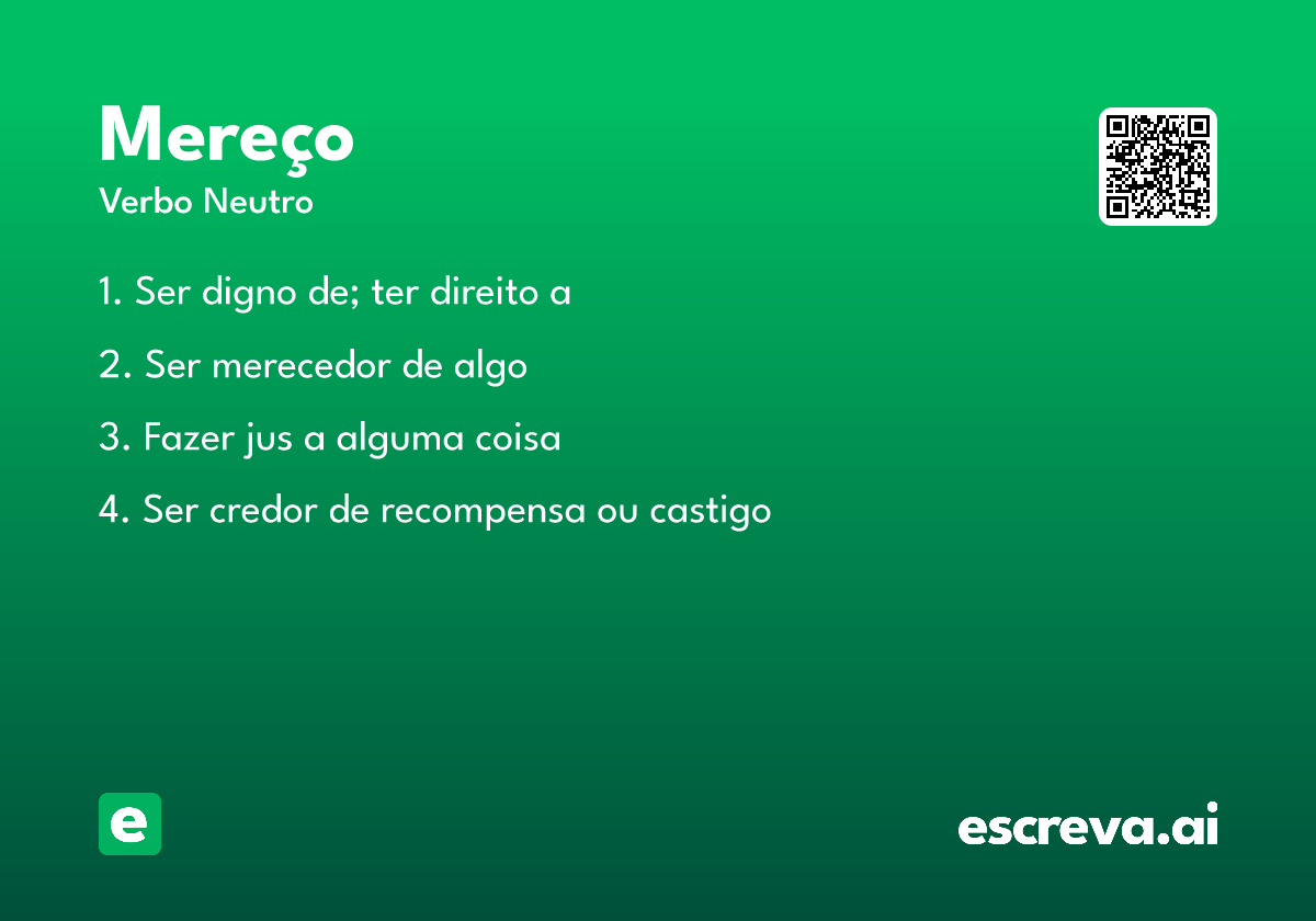 mereço
